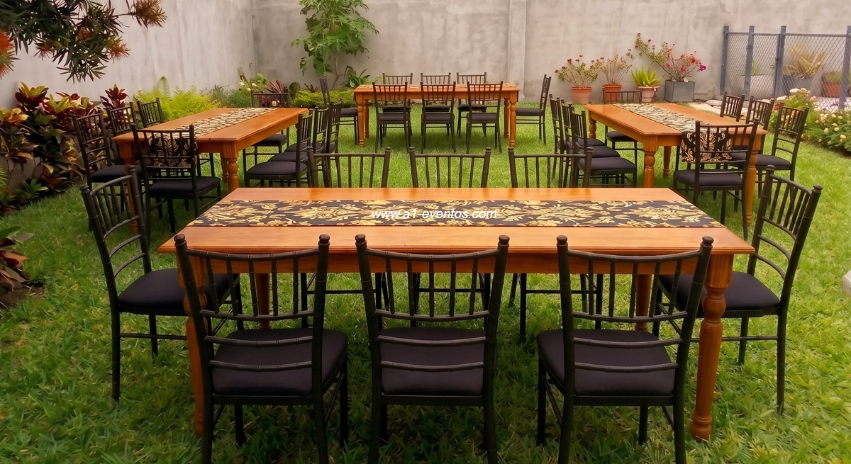 Mesa rectangular rustica - Imagen 3