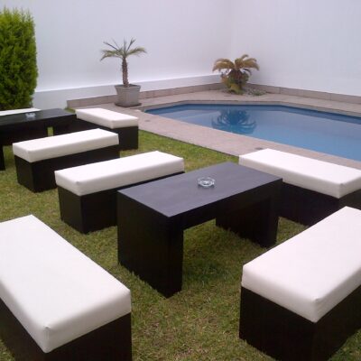 Modelo banqueta - Mesa lineal