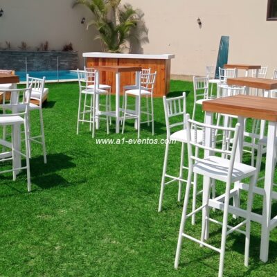 Mesas bar estilo White & Wood